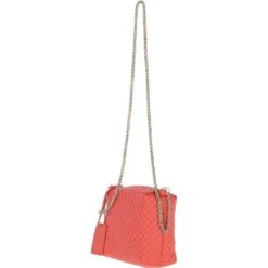 Small Quilted Leather Shoulder Chain Bag Salmon -Luxe Style Central ashwood small quilted leather shoulder chain bag salmon p5331 19335 image