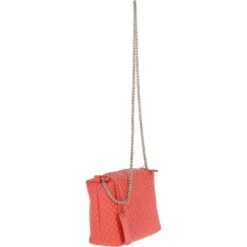 Small Quilted Leather Shoulder Chain Bag Salmon -Luxe Style Central ashwood small quilted leather shoulder chain bag salmon p5331 19337 image