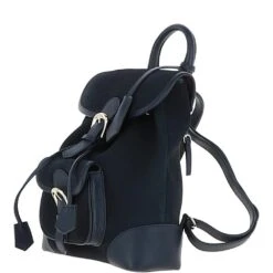 Suede And Leather Backpack Navy: S-16 -Luxe Style Central ashwood suede and leather backpack navy s 16 p6254 22747 image
