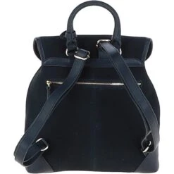 Suede And Leather Backpack Navy: S-16 -Luxe Style Central ashwood suede and leather backpack navy s 16 p6254 22748 image