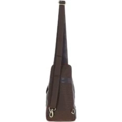 Three Pocket Leather Sling Bag Brown : K-43 -Luxe Style Central ashwood three pocket leather sling bag brown k 43 p7323 26879 image