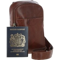 Three Pocket Leather Sling Bag - Chestnut Tan: T-75 10 Three Pocket Leather Sling Bag - Chestnut Tan: T-75 -Luxe Style Central ashwood three pocket leather sling bag chestnut tan t 75 p6756 24604 image