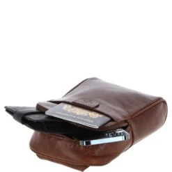 Three Pocket Leather Sling Bag - Chestnut Tan: T-75 14 Three Pocket Leather Sling Bag - Chestnut Tan: T-75 -Luxe Style Central ashwood three pocket leather sling bag chestnut tan t 75 p6756 24608 image