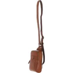 Three Pocket Leather Sling Bag - Honey: T-75 -Luxe Style Central ashwood three pocket leather sling bag honey t 75 p6791 24956 image