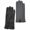 Touch Screen Friendly Two Tone Leather Gloves Black/ Grey : 137 -Luxe Style Central ashwood touch screen friendly two tone leather gloves black grey 137 p1673 7461 image