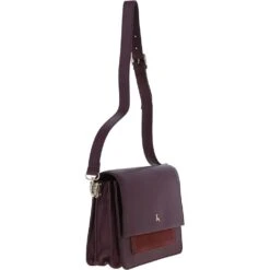 Two Sections Shoulder Bag Burgundy: AW0022 -Luxe Style Central ashwood two sections shoulder bag burgundy aw0022 p5310 19273 image
