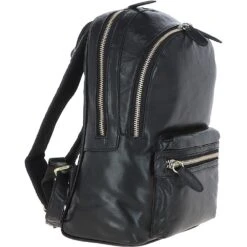 Unisex Leather Backpack Black : G-38 -Luxe Style Central ashwood unisex leather backpack black g 38 p6231 22555 image