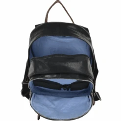 Unisex Leather Backpack Black/mud : 4555 -Luxe Style Central ashwood unisex leather backpack black mud 4555 p935 4020 image