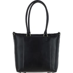 Vegetable Tanned Large Leather Bag Black: V-29 -Luxe Style Central ashwood vegetable tanned large leather bag black v 29 p5288 19120 image