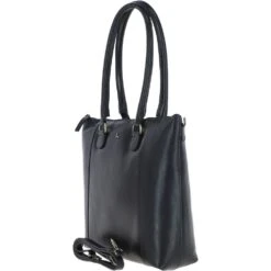 Vegetable Tanned Large Leather Bag Navy: V-29 -Luxe Style Central ashwood vegetable tanned large leather bag navy v 29 p5290 19123 image