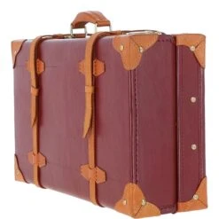 Vintage Leather Trunk Red: VIN-18 -Luxe Style Central ashwood vintage leather trunk red vin 18 p6084 21908 image