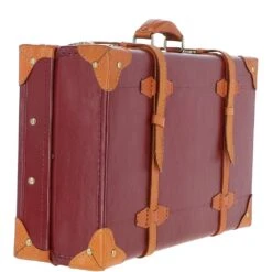 Vintage Leather Trunk Red: VIN-18 -Luxe Style Central ashwood vintage leather trunk red vin 18 p6084 21910 image