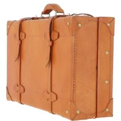 Vintage Leather Trunk Tan: VIN-18 -Luxe Style Central ashwood vintage leather trunk tan vin 18 p6085 21913 image