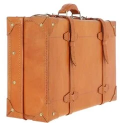 Vintage Leather Trunk Tan: VIN-18 -Luxe Style Central ashwood vintage leather trunk tan vin 18 p6085 21915 image