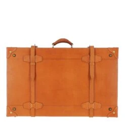 Vintage Leather Trunk Tan: VIN-22