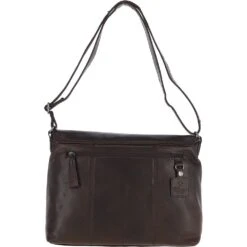 Waxy Leather Messenger Laptop Bag Brown: W-74 -Luxe Style Central ashwood waxy leather messenger laptop bag brown w 74 p5506 19877 image