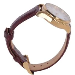 Womens Croc Leather Watch With Mother Of Pearl Face Burgundy: AW-0012 Poly -Luxe Style Central ashwood womens croc leather watch with mother of pearl face burgundy aw 0012 poly p4107 17649 image