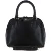 Womens Leather Tote Bag Black: V-30