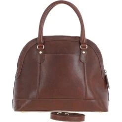 Womens Leather Tote Bag Chestnut: T-81