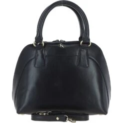 Womens Leather Tote Bag Navy: V-30