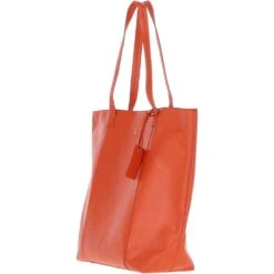 Womens Long Handle Leather Shopper Bag Mandarin: 62320 -Luxe Style Central ashwood womens long handle leather shopper bag mandarin 62320 p6657 24285 image