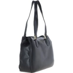 Womens Three Section Leather Shoulder Bag Navy: V-31 -Luxe Style Central ashwood womens three section leather shoulder bag navy v 31 p5296 19117 image