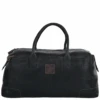 XLarge Leather Travel Holdall Black : 4556