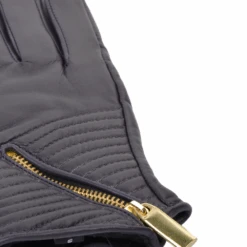 Front Page -Luxe Style Central ashwood zip and stitch detail leather gloves purple 373 p1693 7516 image