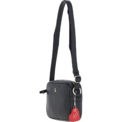 Zip Top Leather Cross Body Bag Black: 63594 -Luxe Style Central ashwood zip top leather cross body bag black 63594 p6795 24896 image