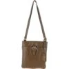 Zip Top Leather Cross Body Bag Olive: SB Buckle -Luxe Style Central ashwood zip top leather cross body bag olive sb buckle p6052 21564 image