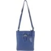 Zip Top Leather Cross Body Bag Royal Blue: SB Buckle -Luxe Style Central ashwood zip top leather cross body bag royal blue sb buckle p6058 21544 image