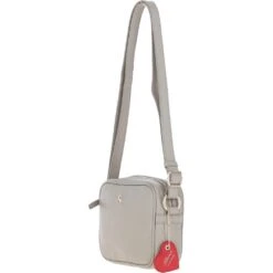 Zip Top Leather Cross Body Bag Taupe: 63594 -Luxe Style Central ashwood zip top leather cross body bag taupe 63594 p6798 24911 image