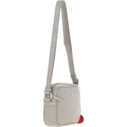 Zip Top Leather Cross Body Bag Taupe: 63594 -Luxe Style Central ashwood zip top leather cross body bag taupe 63594 p6798 24913 image