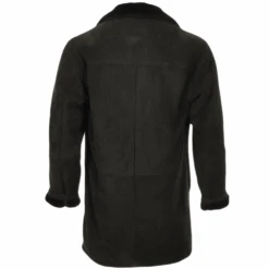 Buffed Sheepskin Coat Brown : Emelio -Luxe Style Central buffed sheepskin coat brown emelio p808 3459 image