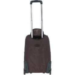 Cabin Size Columbian Leather Weekend Trolley Brown : 8148 -Luxe Style Central cabin size columbian leather weekend trolley brown 8148 p1585 24549 image