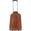 Cabin Size Columbian Leather Weekend Trolley Tan : 8148 -Luxe Style Central cabin size columbian leather weekend trolley tan 8148 p7641 27560 image