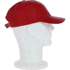 Classic Leather Baseball Cap Red : Kanye -Luxe Style Central classic leather baseball cap red kanye p3942 16949 image