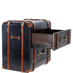 Exquisite Vintage Bedside Leather Drawer Blue: TBZ1UCO608 -Luxe Style Central exquisite vintage bedside leather drawer blue tbz1uco608 p7707 27819 image