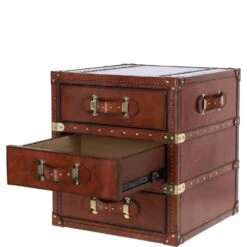 Exquisite Vintage Bedside Leather Drawer Chestnut: TBZ1UCO578 -Luxe Style Central exquisite vintage bedside leather drawer chestnut tbz1uco578 p7705 27826 image