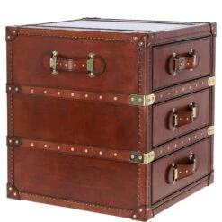 Exquisite Vintage Bedside Leather Drawer Chestnut: TBZ1UCO578 -Luxe Style Central exquisite vintage bedside leather drawer chestnut tbz1uco578 p7705 27827 image