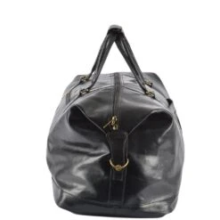 Extra Large Leather Travel Holdall Black/vt: 2081 -Luxe Style Central extra large leather travel holdall black vt 2081 p115 495 image