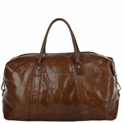 Extra Large Vegetable Tanned Leather Travel Holdall Chestnut : Lewis -Luxe Style Central extra large vegetable tanned leather travel holdall chestnut lewis p1630 7761 image