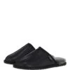Classic Mens Slippers Black Nap/grey -Luxe Style Central fenland classic mens slippers black nap grey p4094 17558 image