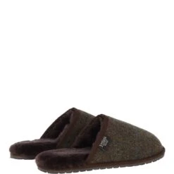 Classic Mens Slippers Tweed: Duke -Luxe Style Central fenland classic mens slippers tweed duke p6582 24035 image