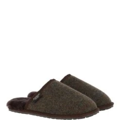 Classic Mens Slippers Tweed: Duke -Luxe Style Central fenland classic mens slippers tweed duke p6582 24036 image