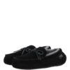 Classic Mens Suede Sheepskin Moccasin Slippers Black/grey 1 Classic Mens Suede Sheepskin Moccasin Slippers Black/grey -Luxe Style Central fenland classic mens suede sheepskin moccasin slippers black grey p4087 17588 image