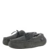 Classic Mens Suede Sheepskin Moccasin Slippers Grey -Luxe Style Central fenland classic mens suede sheepskin moccasin slippers grey p4088 17593 image