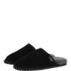 Classic Mens Suede Sheepskin Slippers Black/gray -Luxe Style Central fenland classic mens suede sheepskin slippers black gray p4095 17573 image