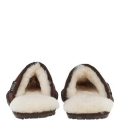 Classic Mens Suede Sheepskin Slippers Brown -Luxe Style Central fenland classic mens suede sheepskin slippers brown p3134 17540 image