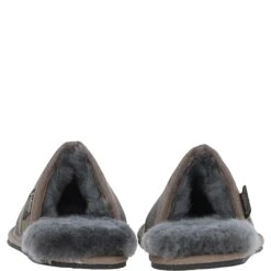 Classic Mens Suede Sheepskin Slippers Camo Green -Luxe Style Central fenland classic mens suede sheepskin slippers camo green p8015 28502 image